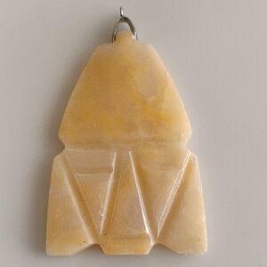 Tribal Face Pendant Stone Style Material